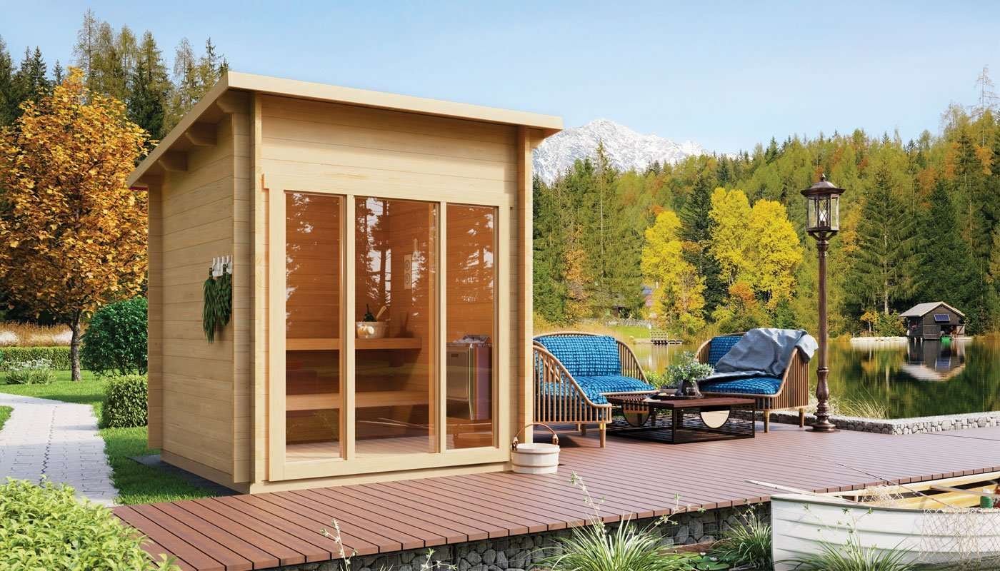 Tiny Modern Outdoor Sauna Kit Allure XS - Image 5