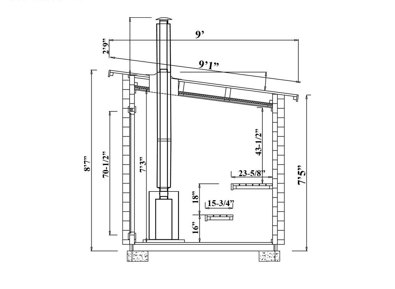 Sauna Cabin Kit Novus M 70 - Image 3