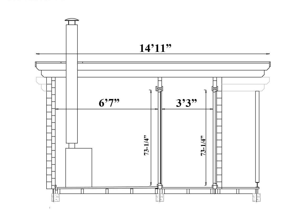 Sauna Cabin Kit Novus M 70 - Image 4