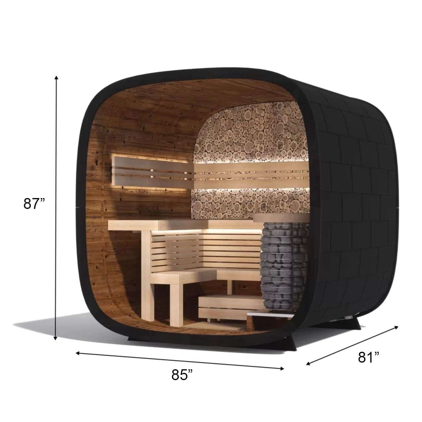 Thermowood Mini Round-Cube Outdoor Sauna - Image 3