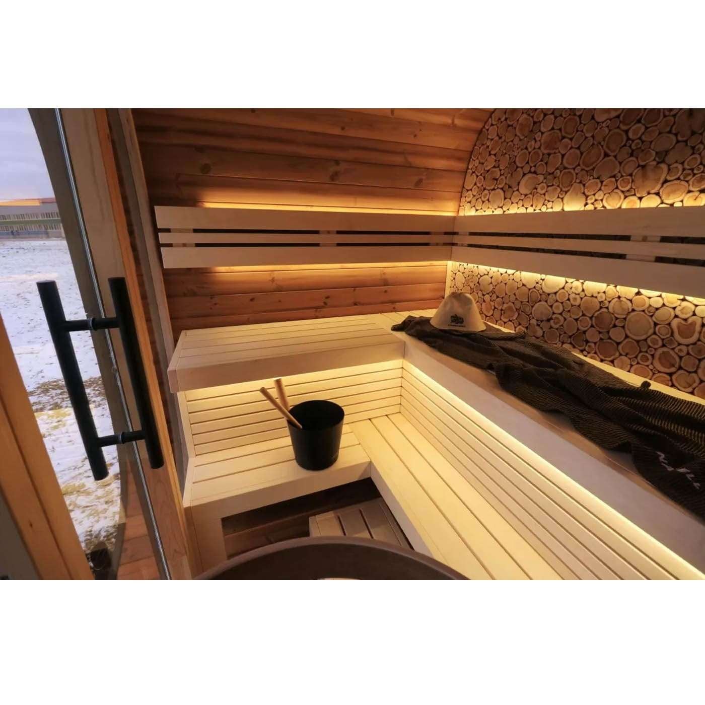 Thermowood Mini Round-Cube Outdoor Sauna - Image 4