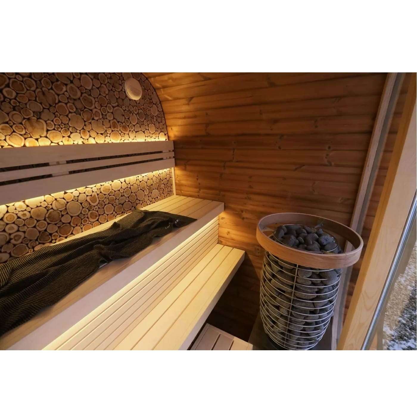 Thermowood Mini Round-Cube Outdoor Sauna - Image 9