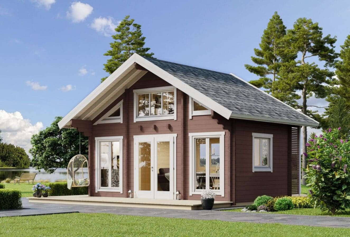 3 Room Luxury Sauna Cabin Kit Viking Lux With Loft
