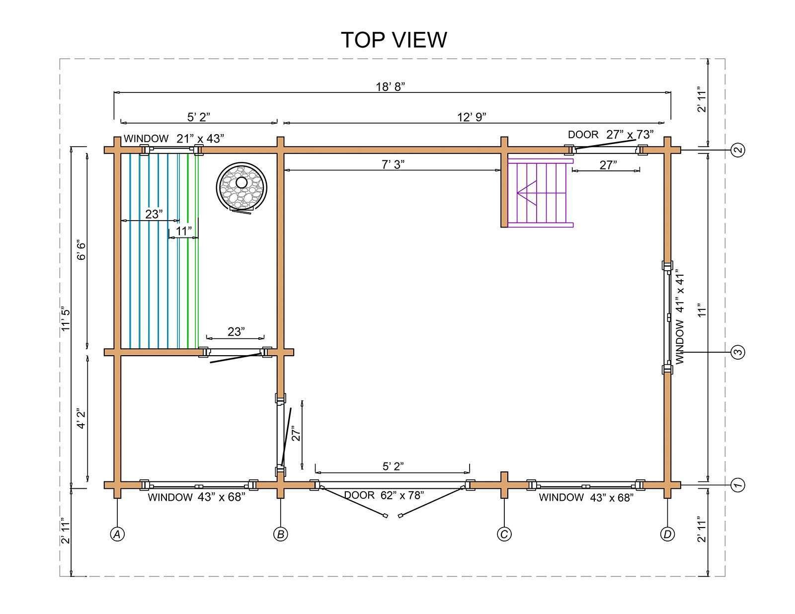 3 Room Luxury Sauna Cabin Kit Viking Lux With Loft - Image 2