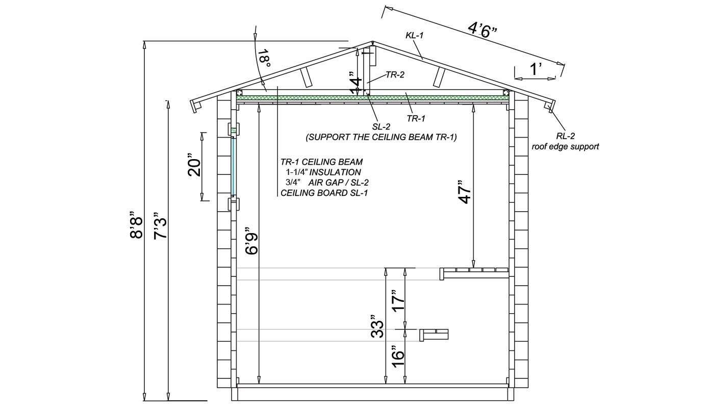 6 Person Outdoor Sauna Kit Vista M - Image 4