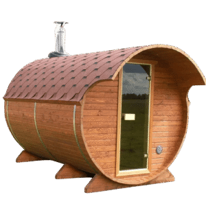 2 Room Barrel Sauna Kit W34 (Sauna Heater Included)