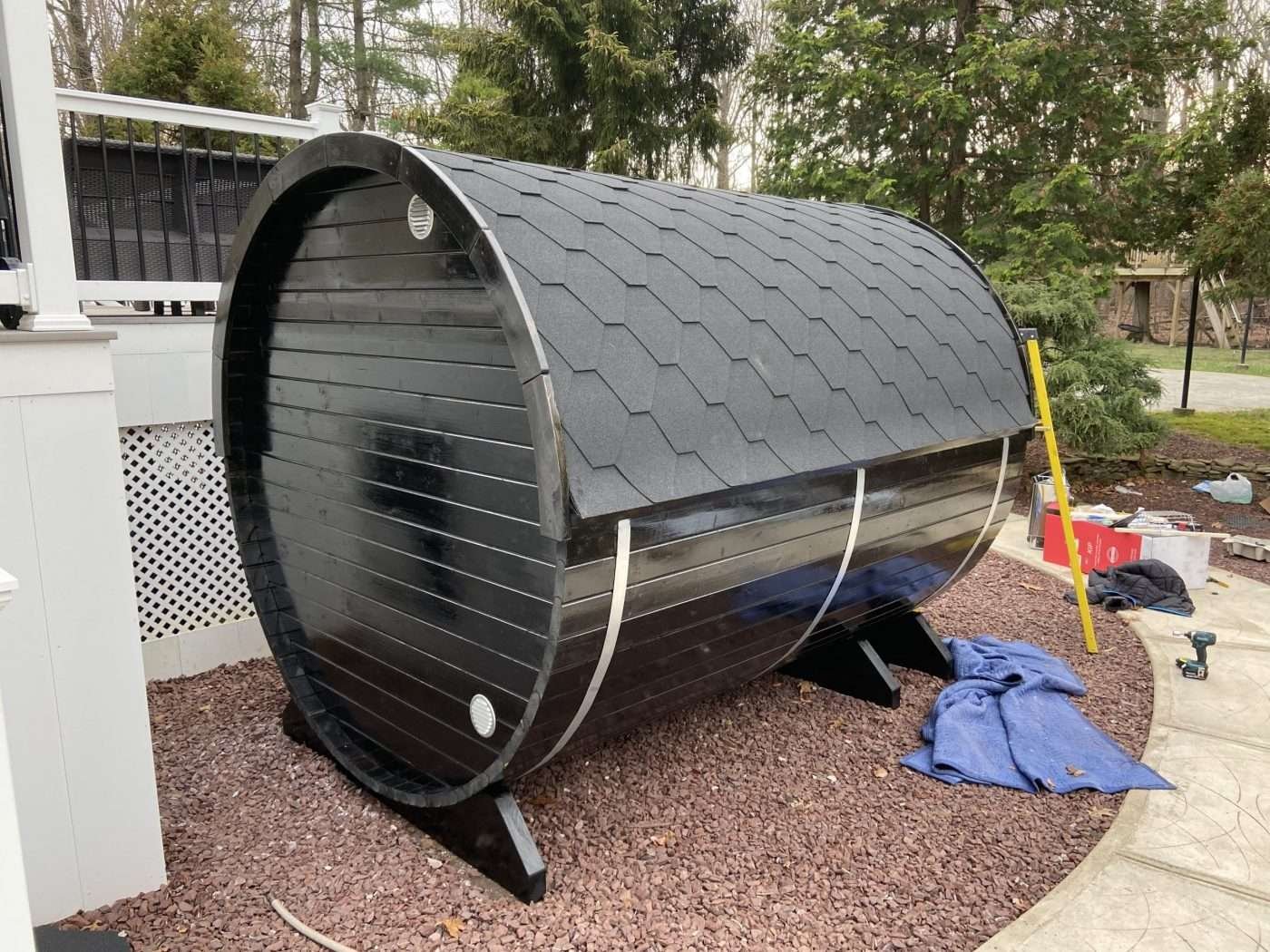 2 Room Barrel Sauna Kit W34 (Sauna Heater Included) - Image 2